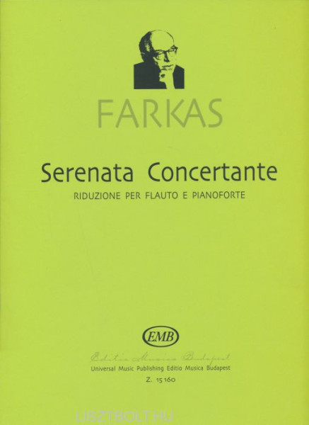 Farkas Ferenc: Serenata Concertante - fuvolára, zongorakísérettel