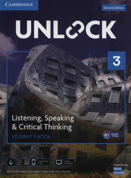 Unlock Level 3 Listening, Speaking & Critical Thinking Student’s Book, Mobil App and Online Workbook w/ Downloadable Audio and Video - Second Edition