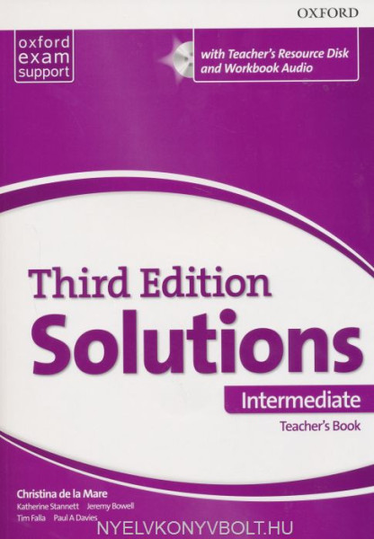 Solutions 3rd Edition Intermediate Teacher's Book with Teacher's Resource Disc and Workbook Audio