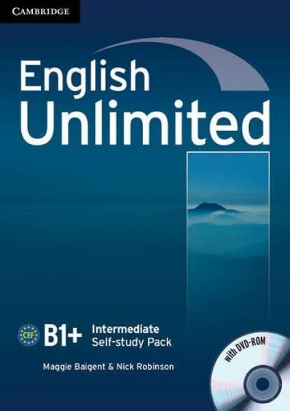 English Unlimited B1+ Intermediate Self-Study Workbook Pack with Key and DVD-Rom