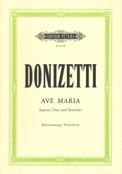 Gaetano Donizetti: Ave Maria - zongorakivonat