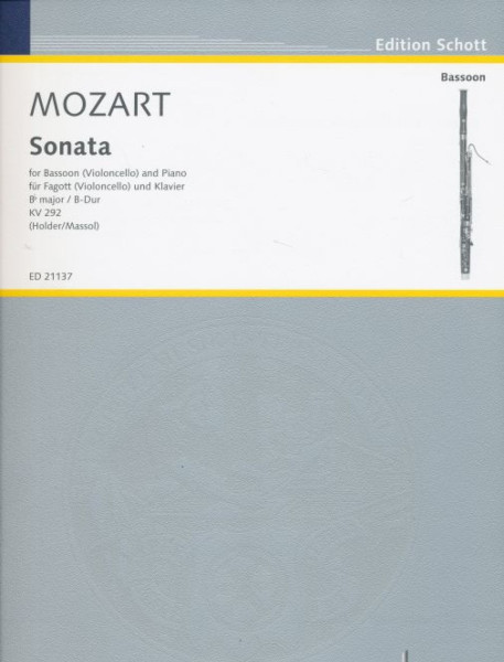 Wolfgang Amadeus Mozart: Sonata - Fagott (violoncello) and Piano K.292