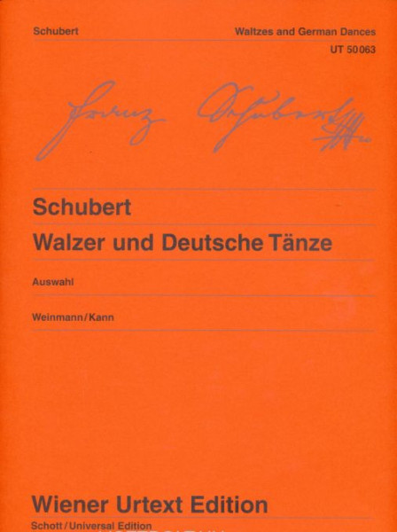 Franz Schubert: Waltzes, German Dances - zongorára