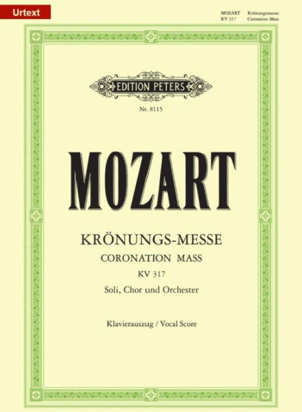 Wolfgang Amadeus Mozart: Krönungs - Messe K. 317 - zongorakivonat