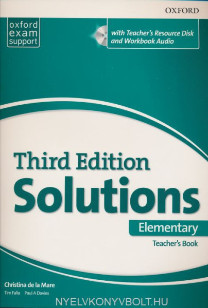 Solutions 3rd Edition Elementary Teacher's Book with Teacher's Resource Disc and Workbook Audio