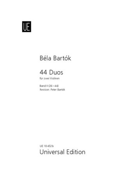 Bartók Béla: 44 Duó 2.