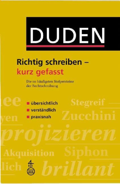 Duden Richtig schreiben - kurz gefasst