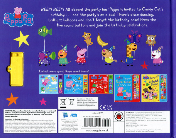 Peppa Pig: Peppa's Party Bus! Noisy Sound Book