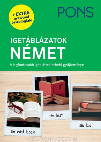 PONS Igetáblázatok Német – Új (+extra nyelvtani összefoglaló)