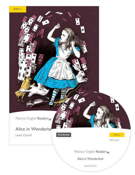 Alice in Wonderland Book and MP3 Pack - Pearson English Readers level 2