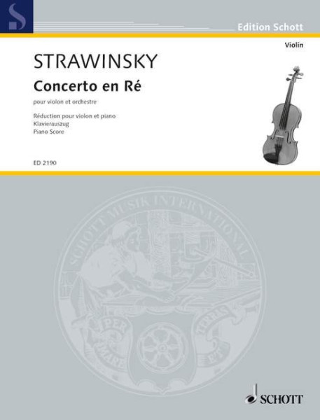 Igor Stravinsky: Concerto D-dúr (hegedűre, zongorakísérettel)