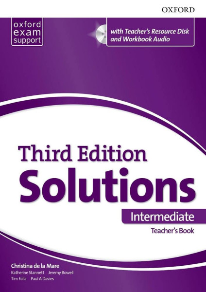 Solutions 3rd Edition Intermediate Teacher's Book with Teacher's Resource Disc and Workbook Audio