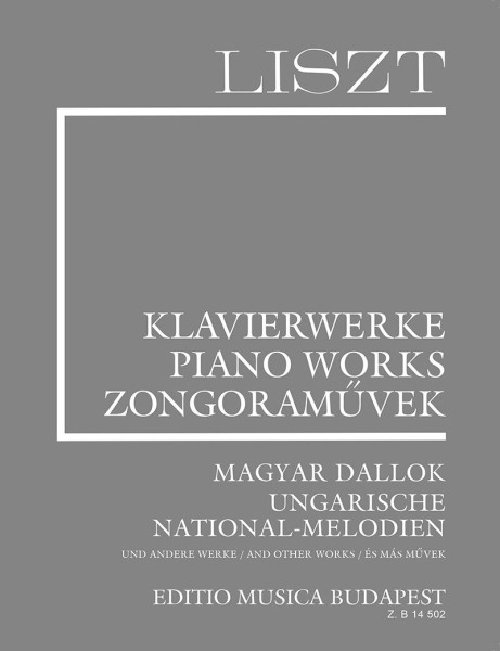 Liszt Ferenc: Magyar dallok (Supplement 7.) fűzve