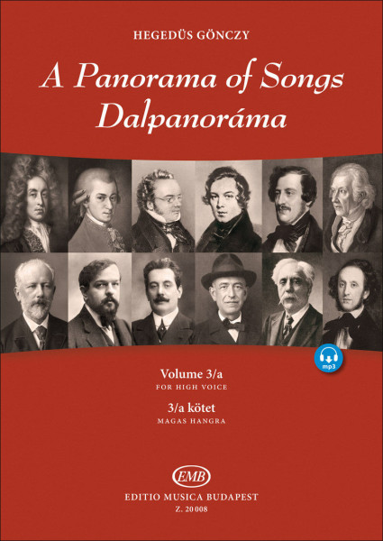 Dalpanoráma - Négy évszázad könnyű dalai magas hangra 3/a