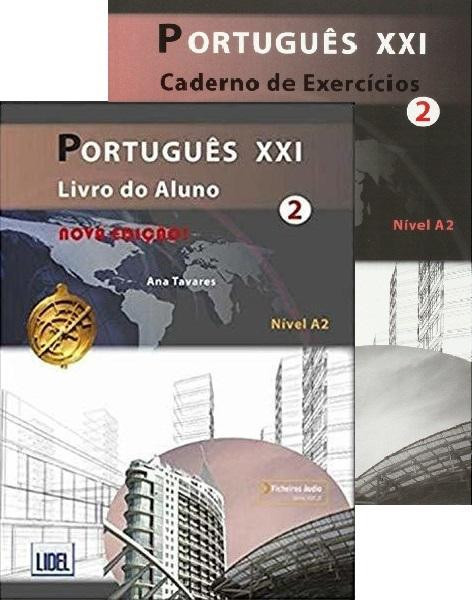 Portugués XXI 2 Livro do Aluno + Caderno de Exercícios Pack Nova Edicao + ficheiros áudio