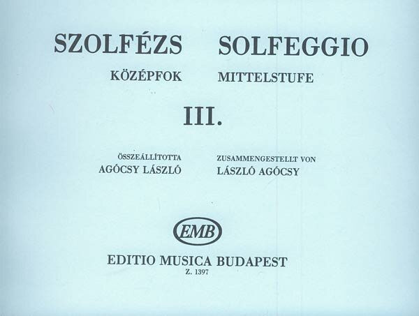 Agócsy László: Szolfézs középfok III.