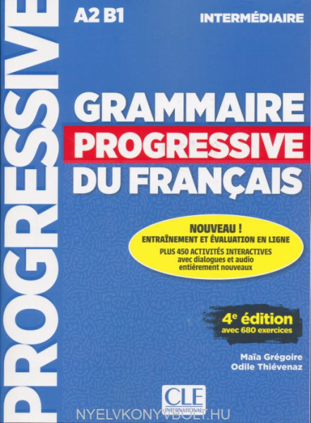 Grammaire progressive du français - Niveau intermédiaire - 4eme édition - Livre + CD + Livre-web 100% interactif