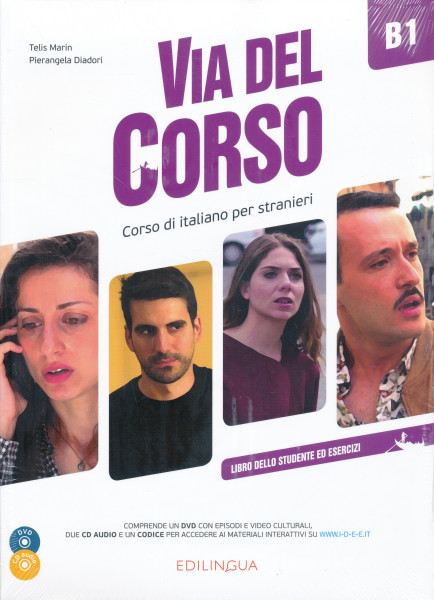 Via del Corso B1. Corso di italiano per stranieri. Con 2 CD-Audio. Con DVD video