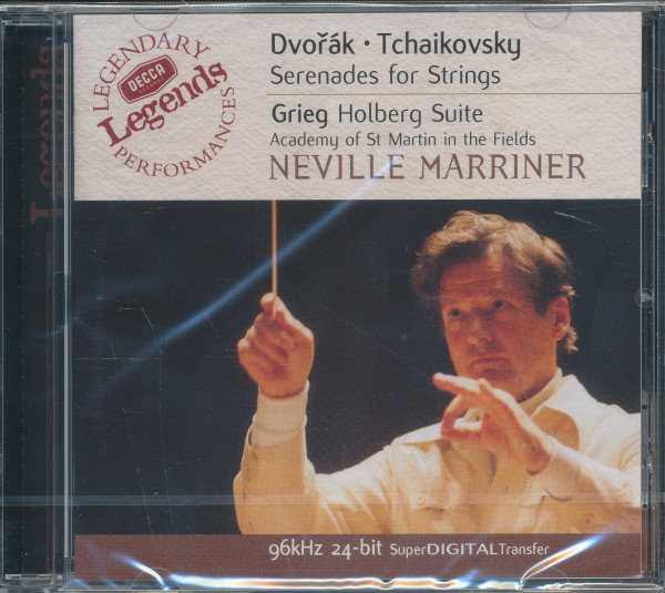 Dvorák: Serenade for strings in E major op. 22, Tchaikovsky: Serenade for strings in C major, Op. 48, Grieg: Holberg Suite, Op. 40