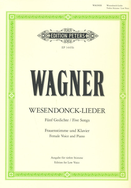 Richard Wagner: Fünf Gedichte (Wesendonck - dalok) - mély hangra