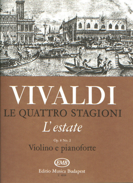 Antonio Vivaldi: Quattro stagioni 2. (L'estat) - hegedűre, zongorakísérettel