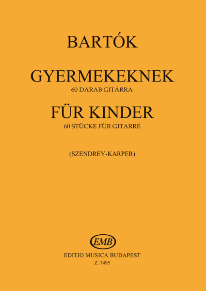 Bartók Béla: Gyermekeknek gitárra