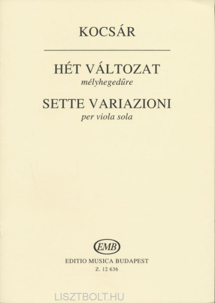 Kocsár Miklós: Hét változat (brácsa szóló)