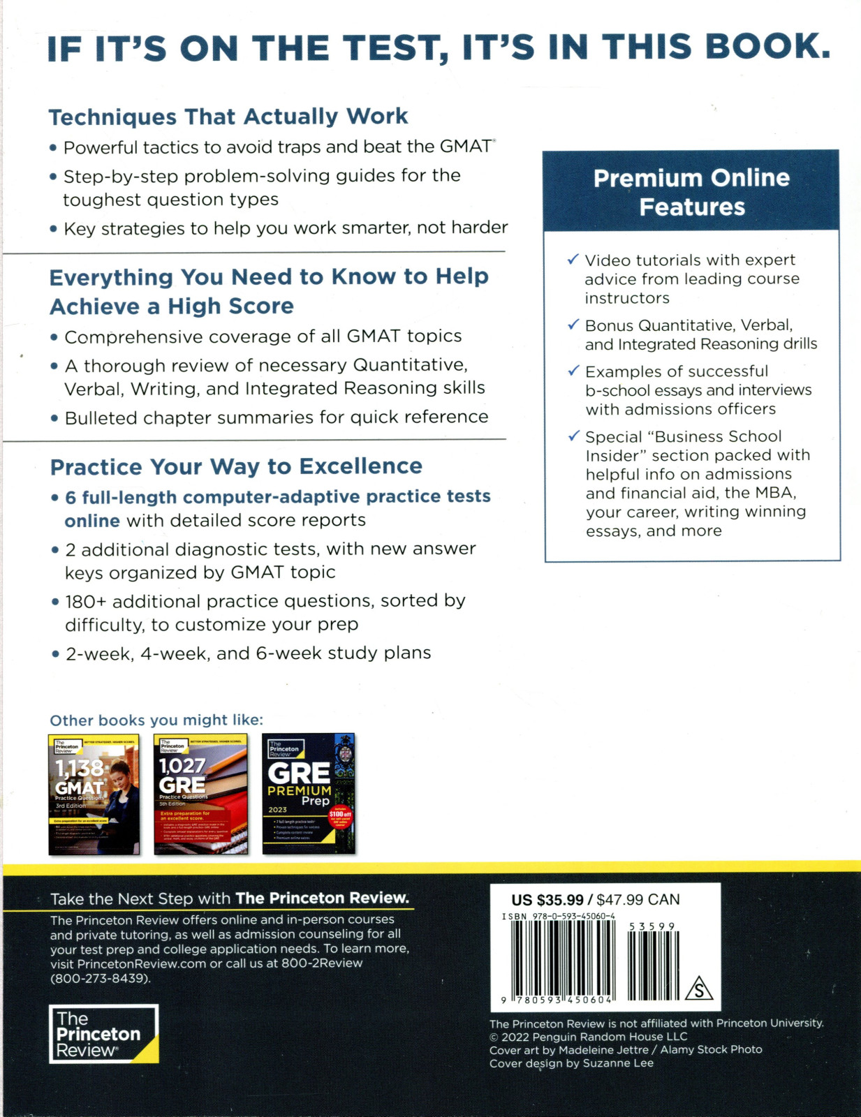 GMAT Premium Prep 2023 - 6 Computer-Adaptive Practice Tests