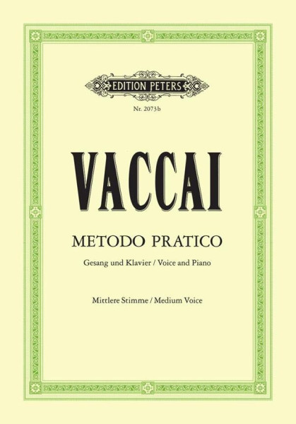 Nicola Vaccai: Metodo Practico - közép hangra