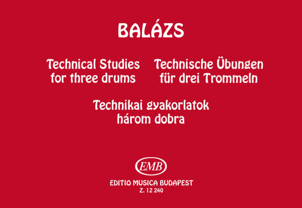 Balázs Oszkár: Technikai gyakorlatok 1. - három kisdobra