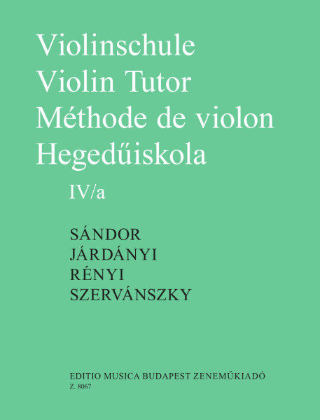 Sándor-Járdányi-Szervánszky: Hegedűiskola 4/a