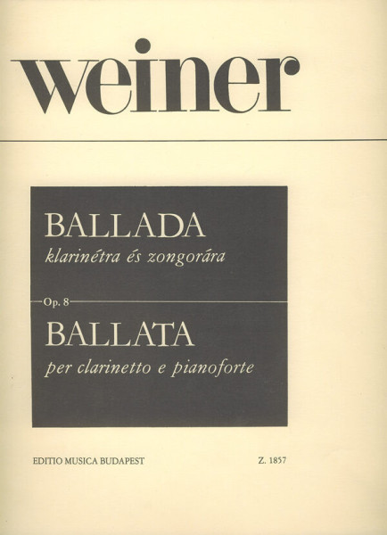 Weiner Leó: Ballada klarinétra, zongorakísérettel
