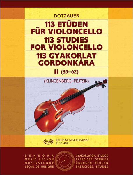 Friedrich Dotzauer: 113 gyakorlat csellóra 2.