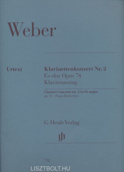 Carl Maria von Weber: Concerto for Clarinet No. 2   Es-dur Opus 74 zongorakísérettel