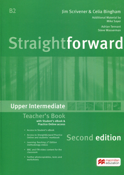Straightforward 2nd Edition Upper-Intermediate Teacher's Book with Student's eBook and Practice Online Access