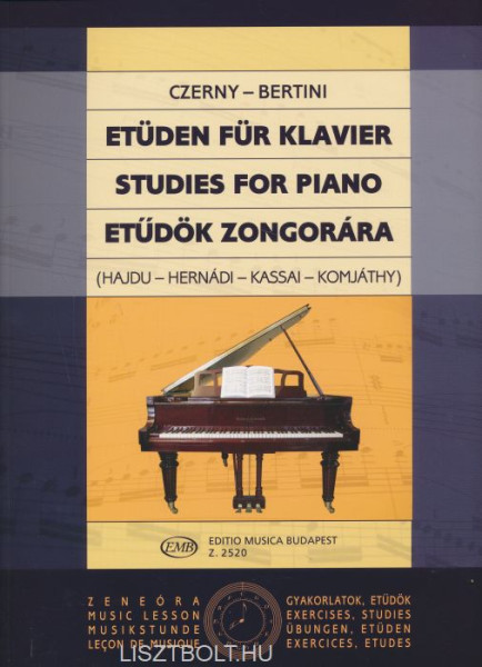 Carl Czerny - Henri Bertini: Etűdök
