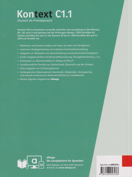 Kontext C1.1 Kurs- und Übungsbuch - Hybride Ausgabe allango