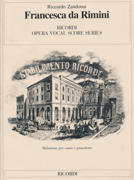 Riccardo Zandonai: Francesca da Rimini - zongorakivonat (olasz)