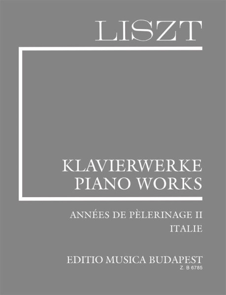 Liszt Ferenc: Années de Pélerinage 2. (fűzött)