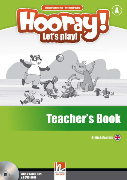 Hooray! Let's play! Level A Teacher's Book with 2 Audio CDs & 1 DVD-ROM British English