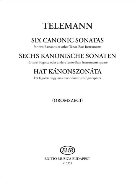Georg Philipp Telemann: Hat kánonszonáta 2 fagottra