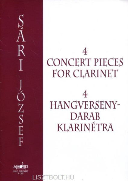 Sári József: 4 hangversenydarab klarinétra