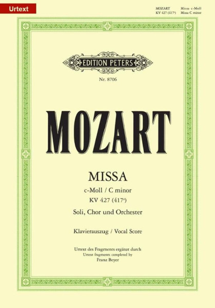 Wolfgang Amadeus Mozart: Missa c-moll - zongorakivonat
