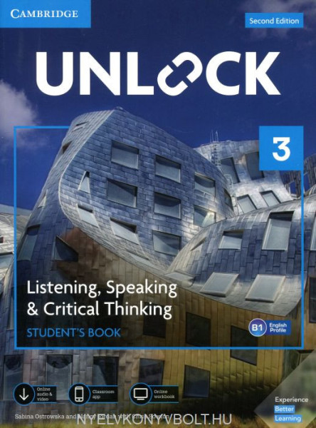Unlock Level 3 Listening, Speaking & Critical Thinking Student’s Book, Mobil App and Online Workbook w/ Downloadable Audio and Video - Second Edition
