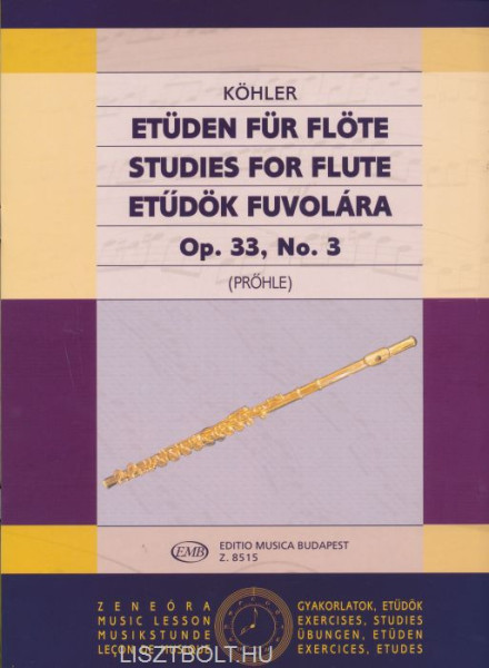 Ernesto Köhler: Etűdök fuvolára op. 33. 3.