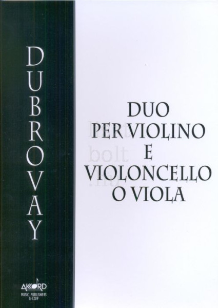 Dubrovay László: Duo - hegedűre és csellóra vagy brácsára