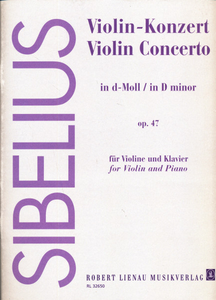 Jean Sibelius: Concerto for Violin op. 47 (hegedűre, zongorakísérettel)
