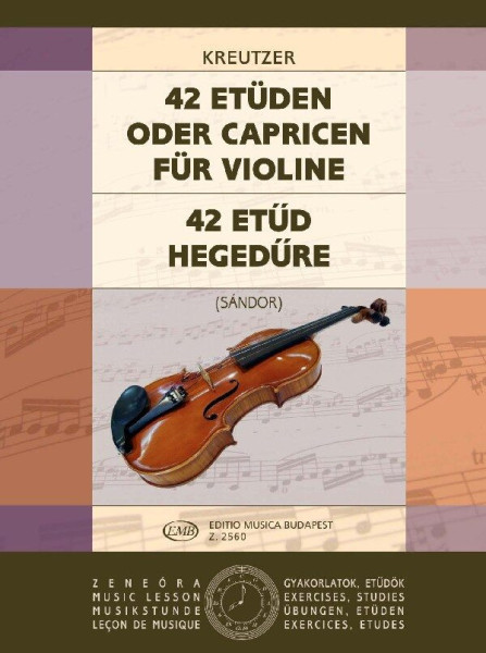 Rodolphe Kreutzer: 42 gyakorlat hegedűre