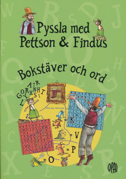 Sven Nordqvist: Pyssla med Pettson & Findus - Bokstäver och ord