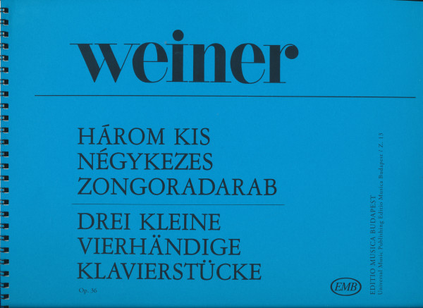 Weiner Leó: Három kis négykezes zongoradarab op. 36